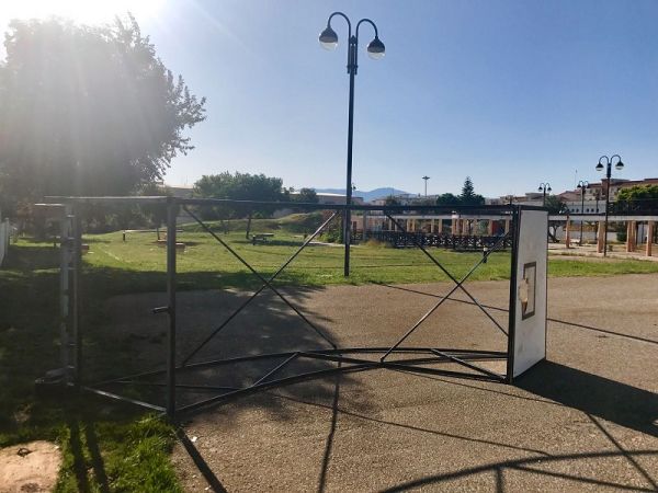 Comune di Reggio Calabria, danneggiato campo di basket