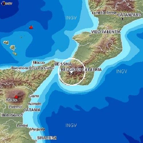 Terremoto sulla zona "Costa Calabra sud-occidentale