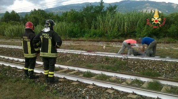 Vigili del Fuoco Lamezia, incedente ferroviario