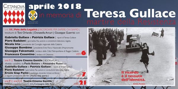 Cittanova, giornate dedicate a Teresa Talotta Gullace