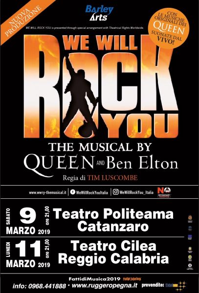 Eventi: attesa per l’arrivo in Calabria del musical We Will Rock You