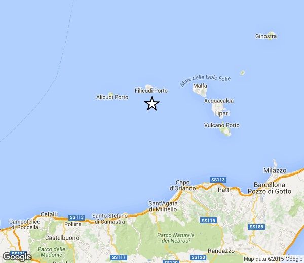 Lieve scossa di terremoto vicino le Eolie