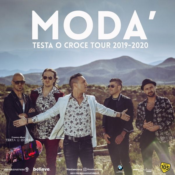 Musica: i Modà il 17 marzo al PalaCalafiore di Reggio Calabria