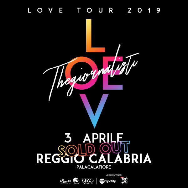 Sold out dei TheGiornalisti per la tappa di domani a Reggio Calabria