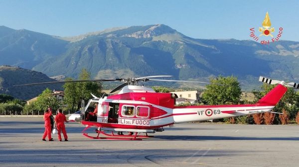 Vigili del Fuoco Castrovillari, recupero escursionista