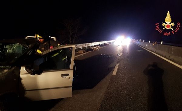 Vigili del Fuoco Catanzaro, incidente stradale a Settingiano