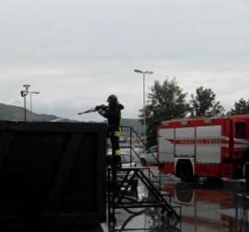 Vigili del fuoco di Reggio Calabria, intervento a Porto Bolaro